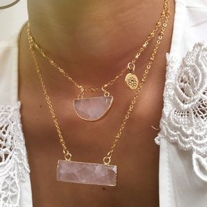 Half Moon: Rose Quartz